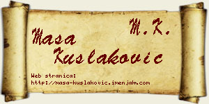 Maša Kušlaković vizit kartica